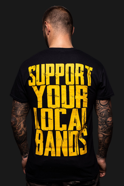 BooKings – T-Shirt Support Your Local Bands – black ♂